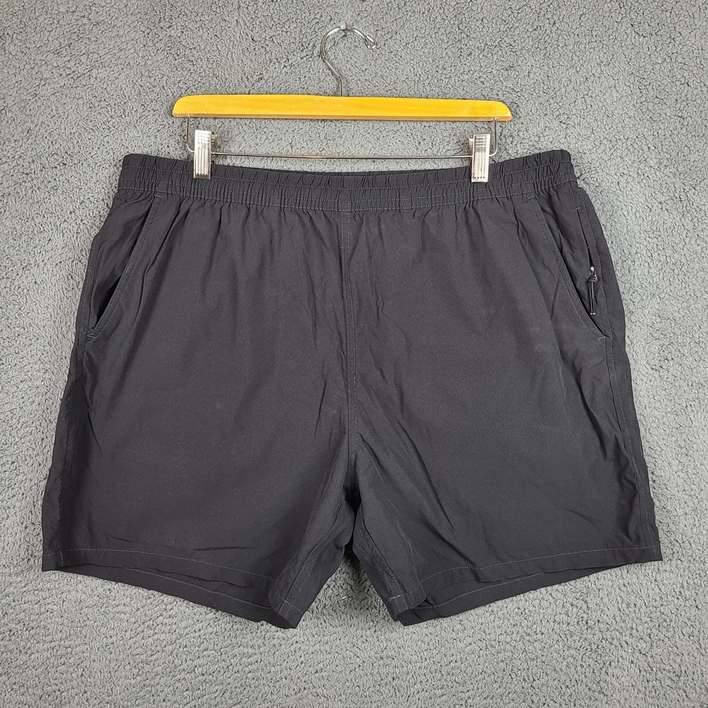 Buck Mason Mens Deck Shorts Charcoal Black Stretch Nylon XXL 38-40 BM14047.787